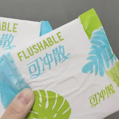 Flushable Sanitary Towel Packing Flim